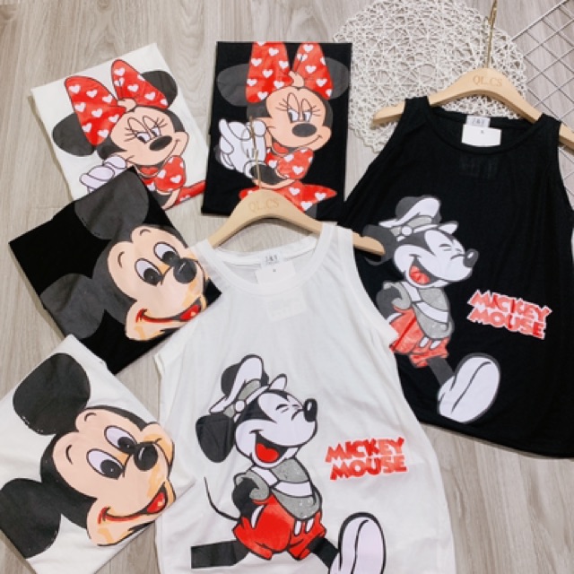 [Mã WARN10 giảm 10k đơn 99k] BÁN SỈ ÁO PHÔNG SÁT NÁCH MICKY 2 MÀU ĐEN TRẮNG | BigBuy360 - bigbuy360.vn