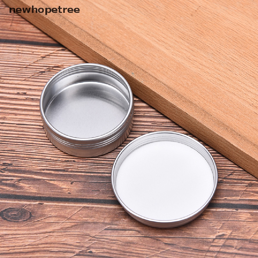 Bộ 5 Hộp Tròn Mini Bằng Nhôm Thiếc Đựng Ốc Vít Tiện Dụng