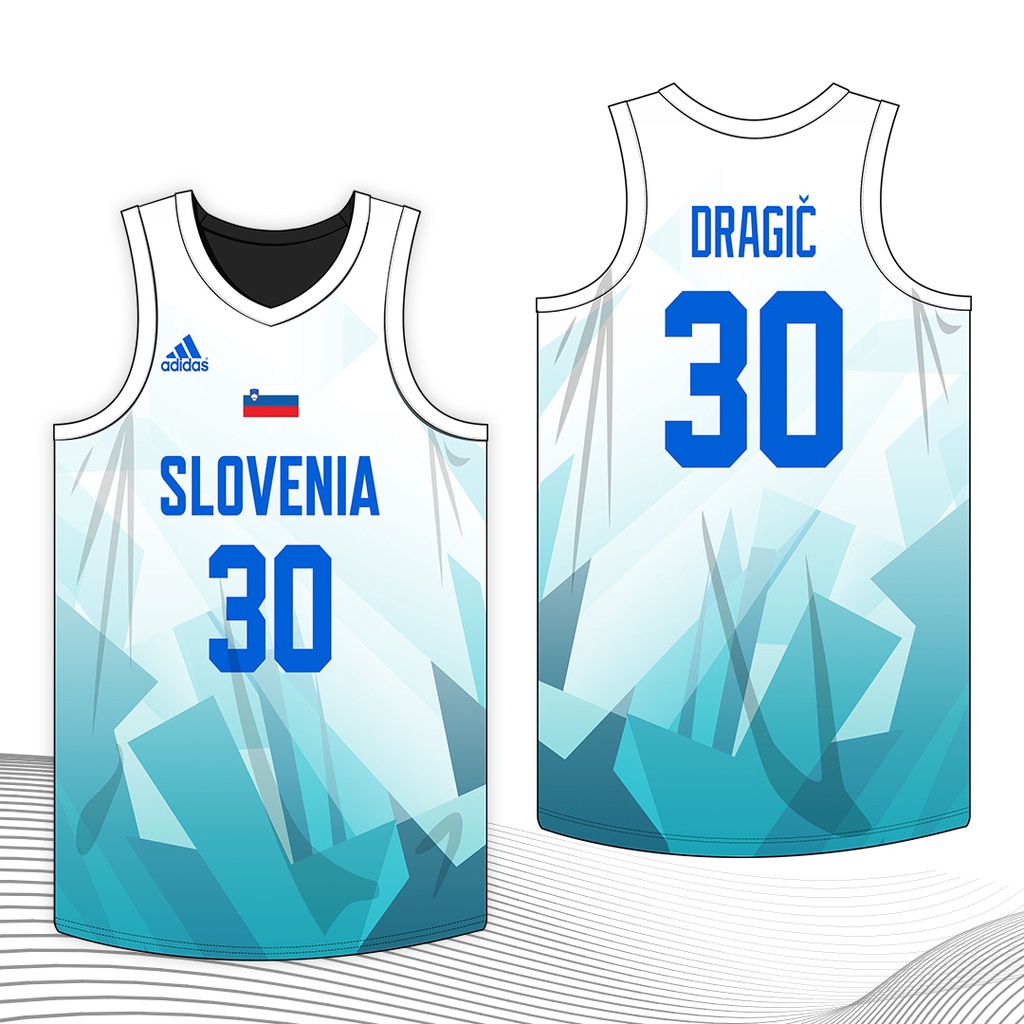 Áo Bóng Rổ NORTHZONE Slovenia Teal Thiết Kế Mới 2021 Jersey Cho Nam (Hàng Đầu)