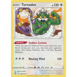 Thẻ bài pokemon tornadus - 126/172 - rare