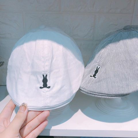 Nón bere họa tiết thỏ cho bé trai