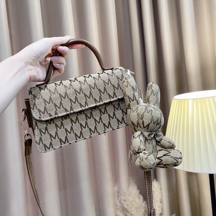 Túi cầm tay, đeo chéo sai 21 hàng đẹp có dây da đeo chéo (ko hộp)