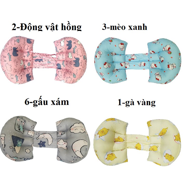 [LIKADO] Gối bầu kích thước(40x22x76cm), vải 100% cotton ruột bông nhân tạo