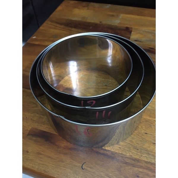 Khuôn bánh MouseTròn / Khuôn Tròn Không Đáy Inox làm bánh mouse, pancake 10cm