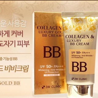 Kem Nền Collagen & Luxury Gold BB Cream 50ml 3w Clinic Hàn Quốc