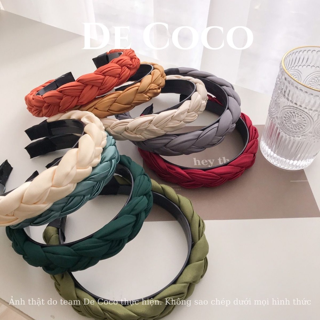 Mấn lụa tết. bờm tóc trơn nữ tính Suri De Coco decoco.accessories