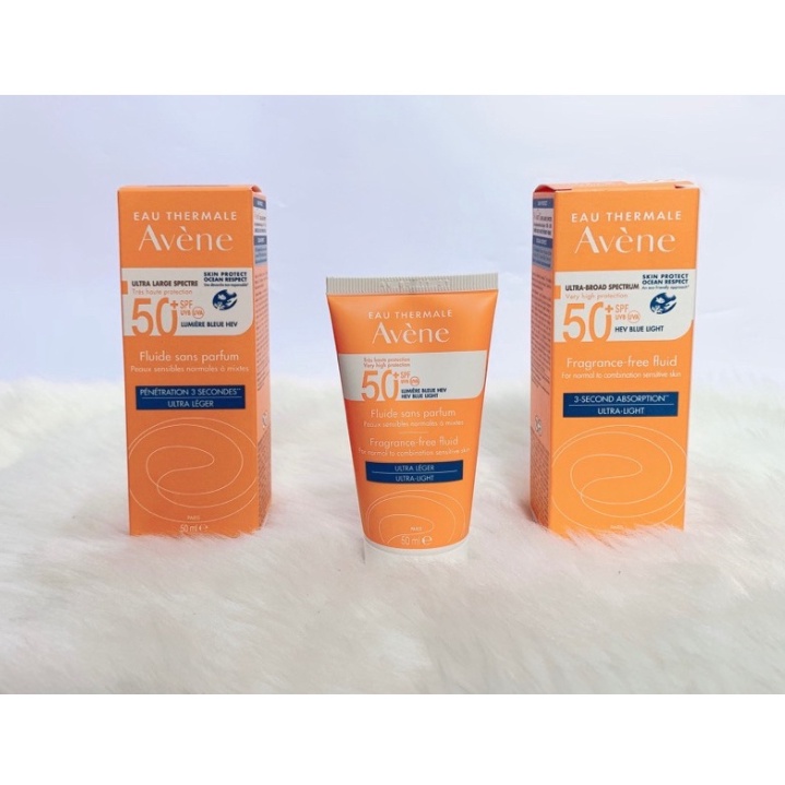 Kem Chống Nắng AVÈNE Dành Cho Da Thường - Da Hỗn Hợp Fluide SPF 50+  50ml