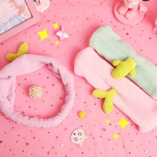 Băng đô Turban Hình Quả Đậu Mầm Dễ Thương chun nhung mềm mịn không gẫy tóc