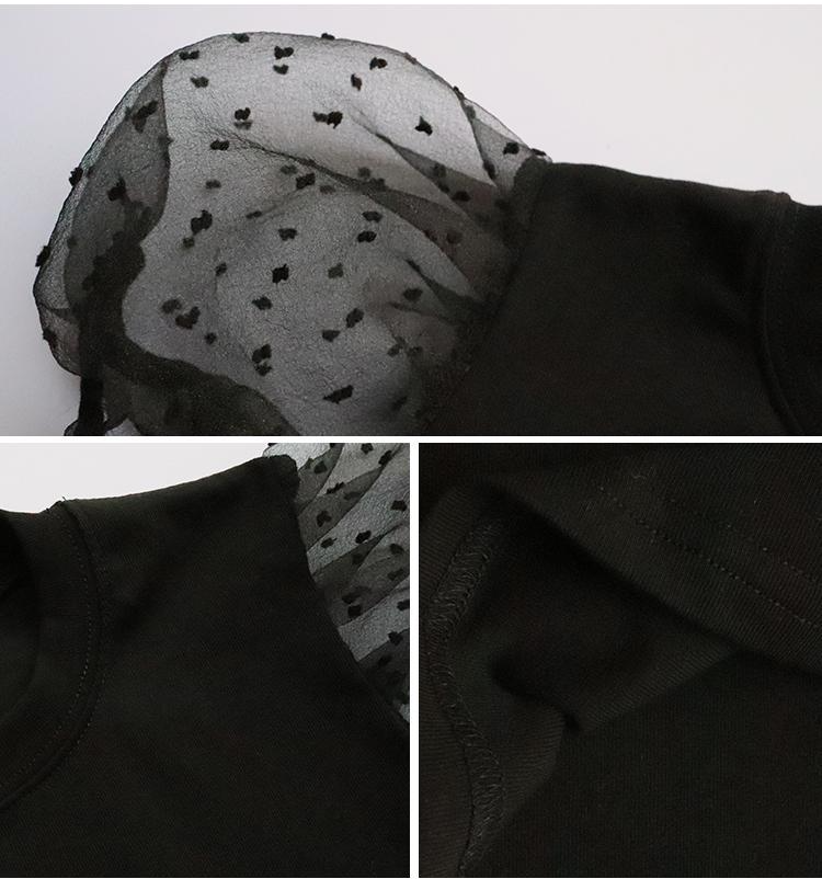 Áo Kiểu Tay Phồng Ngắn Thời Trang Xinh Xắn Cho Bé Gái