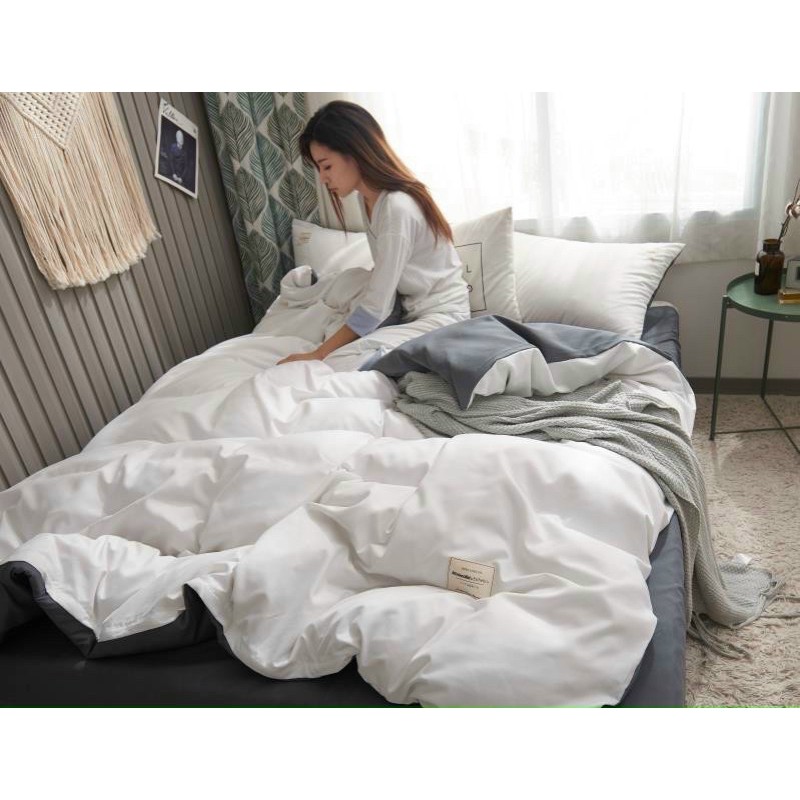 Bộ chăn ga gối Cotton tici Sheen bedding phong cách hàn quốc nhập khẩu cao cấp