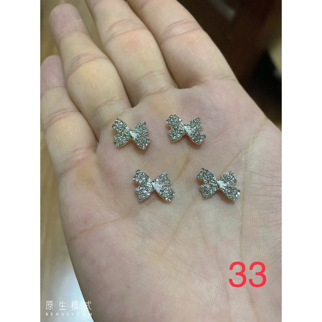 Charm nơ mã mới trang trí nail