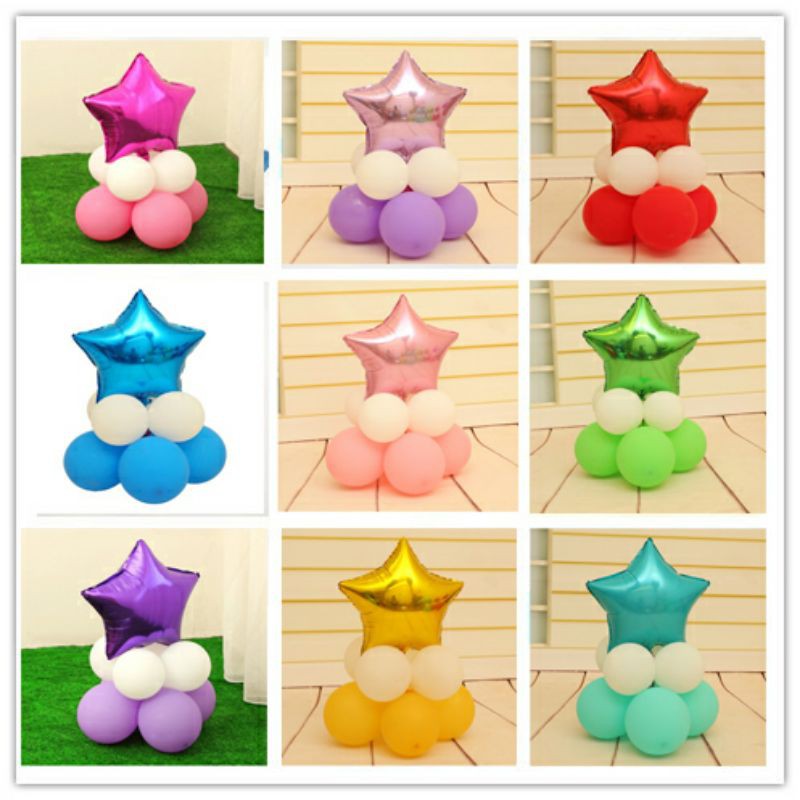 Bóng kiếng ngôi sao và bóng cao su Star foil balloon