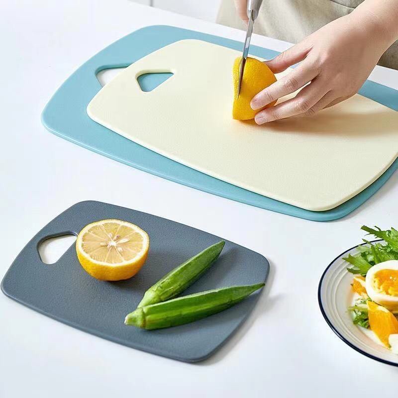 Thớt nhựa Ecoco set 3 cái, Thớt kháng khuẩn 5 D chống trơn trượt và xước bề mặt
