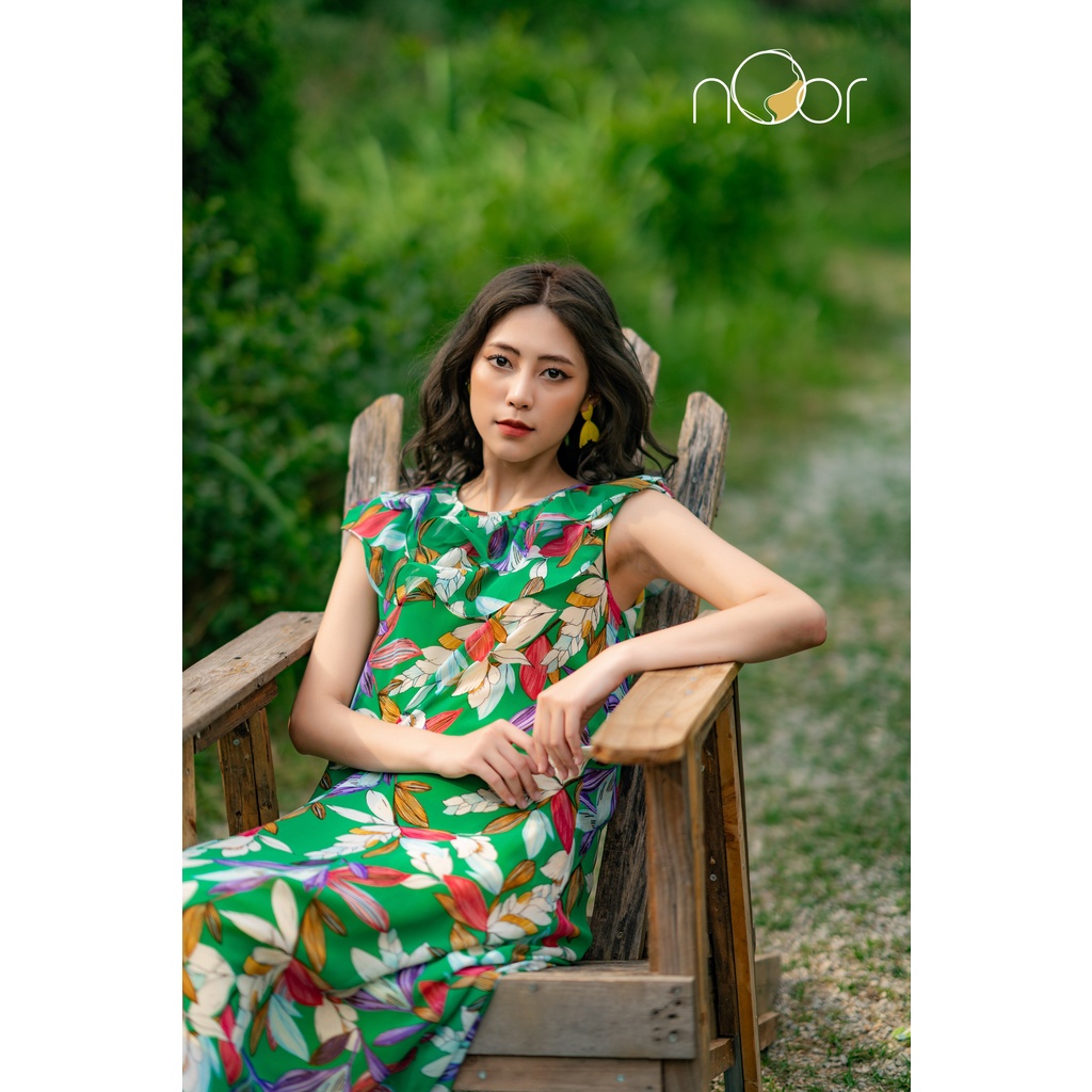 Váy Maxi Đi Biển Suông Dáng Dài Thiết Kế Bồng Bềnh Vetiver Thương Hiệu nOor - NV556