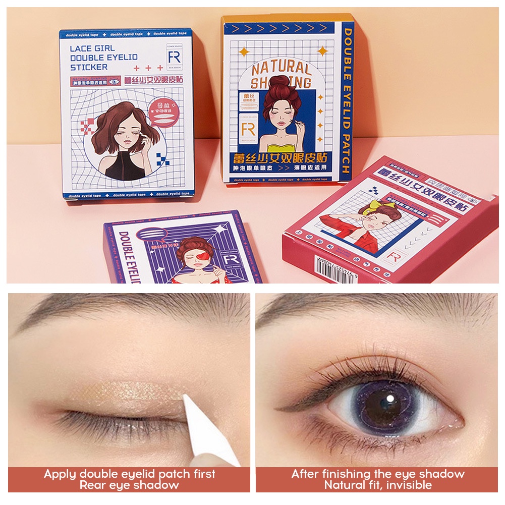 Túi 200 miếng dán nhấn mí GECOMO chuyên dụng trang điểm làm đẹp