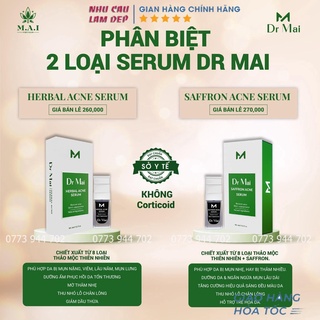 Serum Dr Mai Nguyên Chất/Mix Saffron, Dr Mai sạch mụn, hết thâm