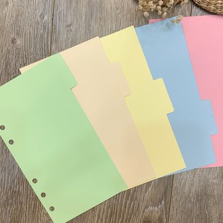 Set 5 tag phân trang nhựa/giấy cho sổ còng A4 ; Set 4 tag phân trang A4, B5 cho sổ còng