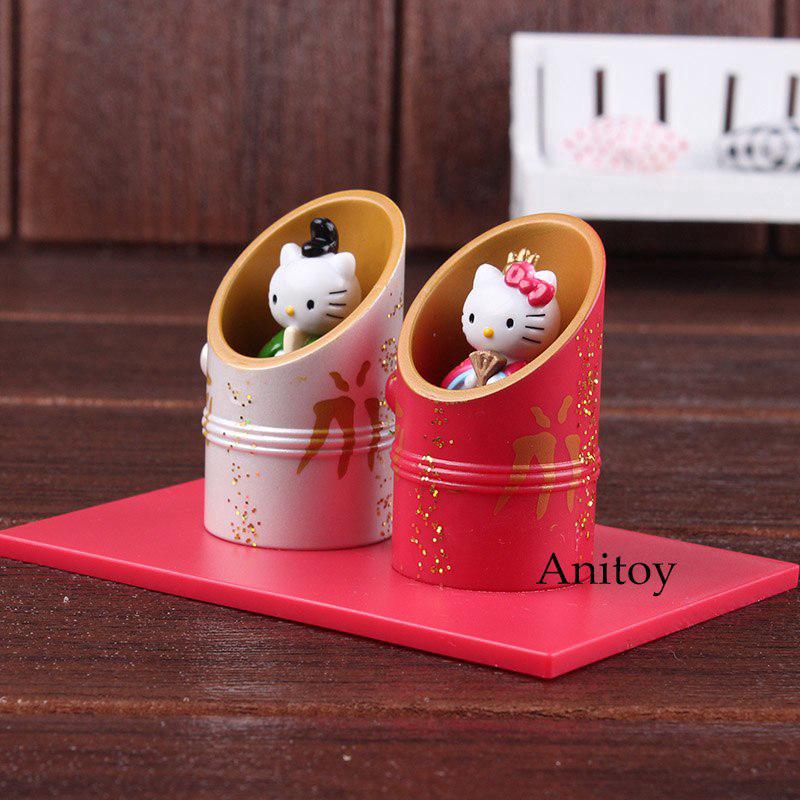 Set 2 mô hình Hello Kitty đồ chơi dễ thương