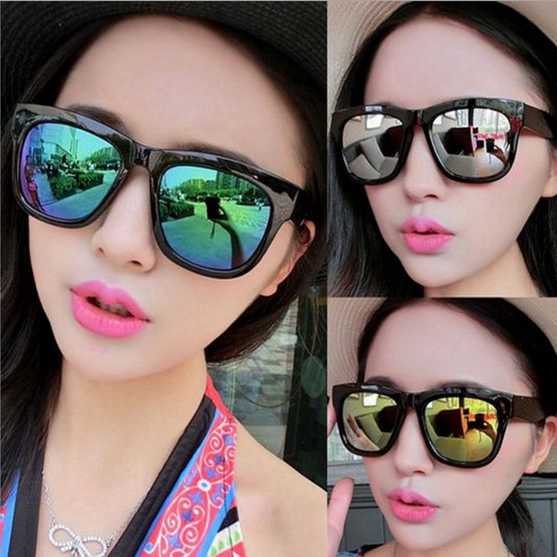 Kính Mát Gọng Vuông Phong Cách Retro Âu Mỹ Thời Trang Cho Nữ