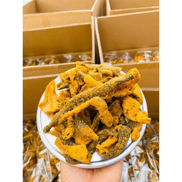 [ MÓN MỚI ] DA CÁ TRỨNG MUỐI HŨ PET 300gr - Lùn Con Food