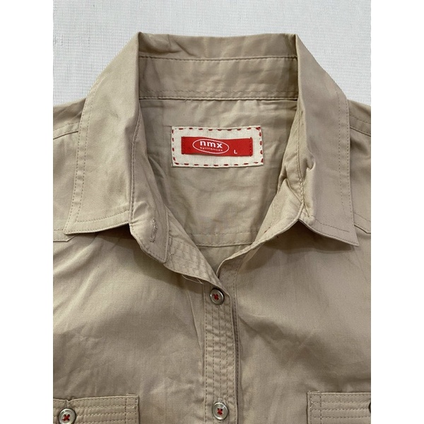 Áo sơ mi tay dài vải kate dày màu cafe Nino.maxx  - Thanh lý vnxk