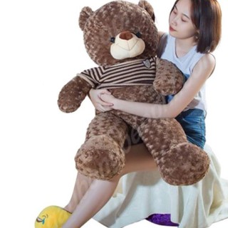 [SIÊU RẺ] Gấu teddy nâu khổ vải 1m2 Size thật 1m