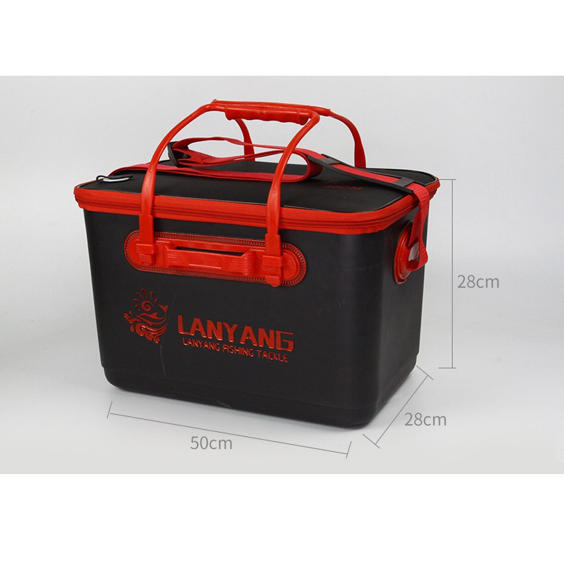 Thùng Đựng Cá Đi Câu 30 cm 35cm 40cm 45cm 50cm 60cm Đa Năng Cao Cấp, Phụ Kiện Câu