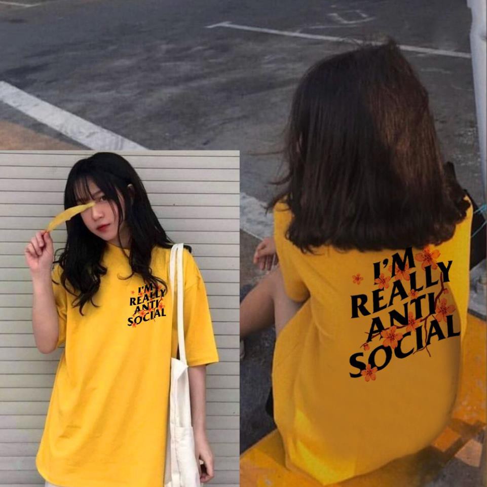 SALE- Áo Thun I'm Really Anti Social Social Club Hoa Đào - CT01-191119 - áo siêu chất