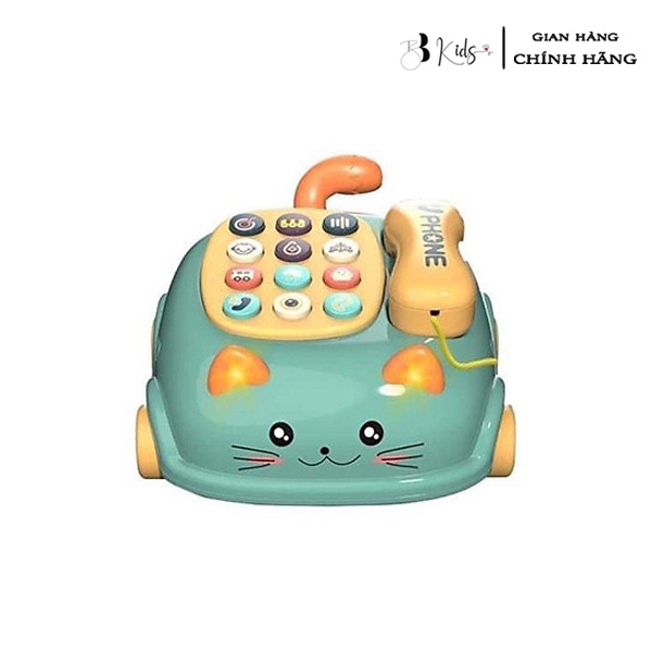 Đồ chơi điện thoại thông minh BB Kids Hình Mèo cho bé, Có Hiệu Ứng âm thanh vui nhộn - Hàng chính hãng
