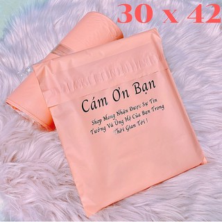10 Túi Gói Hàng Dùng Thử Màu Hồng Đào Size 30x42