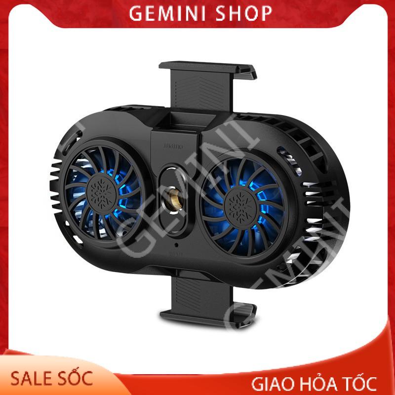 Quạt tản nhiệt điện thoại 2 quạt sò nóng lạnh memo AH102 Gaming giá rẻ GEMINI SHOP