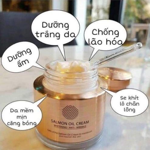 Kem Dưỡng Da, Kem Dưỡng Dầu Cá Hồi Cre8skin 80g Hàn Quốc Giúp Chống Lão Hóa, Trắng Da Cực Tốt