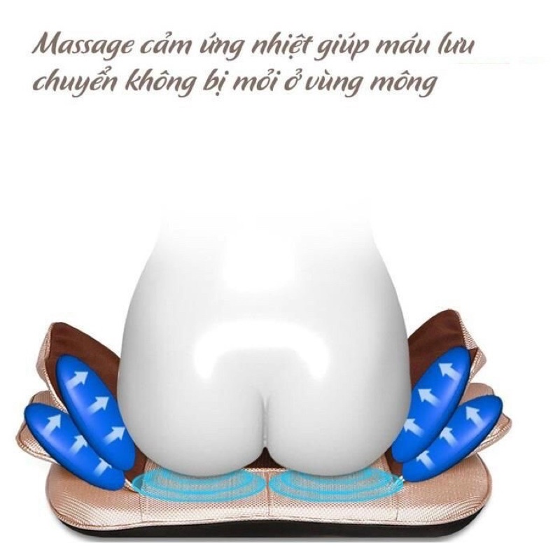 Đệm Massage 6D Hàn Quốc Chính Hãng Bảo hành 60 tháng