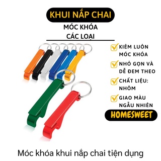 Móc Khóa Đa Năng - Đồ Khui Nắp Chai, Mở Lon Bia Kim Loại Tiện Lợi, Nhỏ Gọn 8402