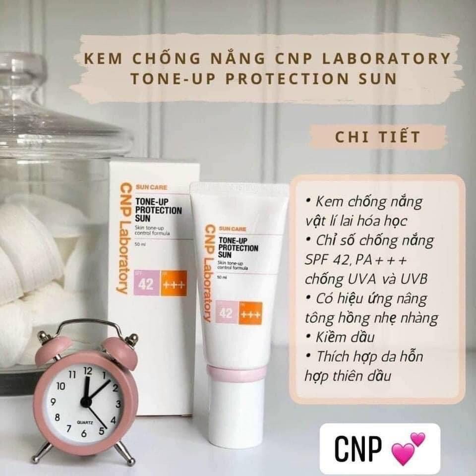 Kem Chống Nắng Cao Cấp CNP Laboratory TONE - UP PROTECTION SUN SPF42 Pa +++ 50ml