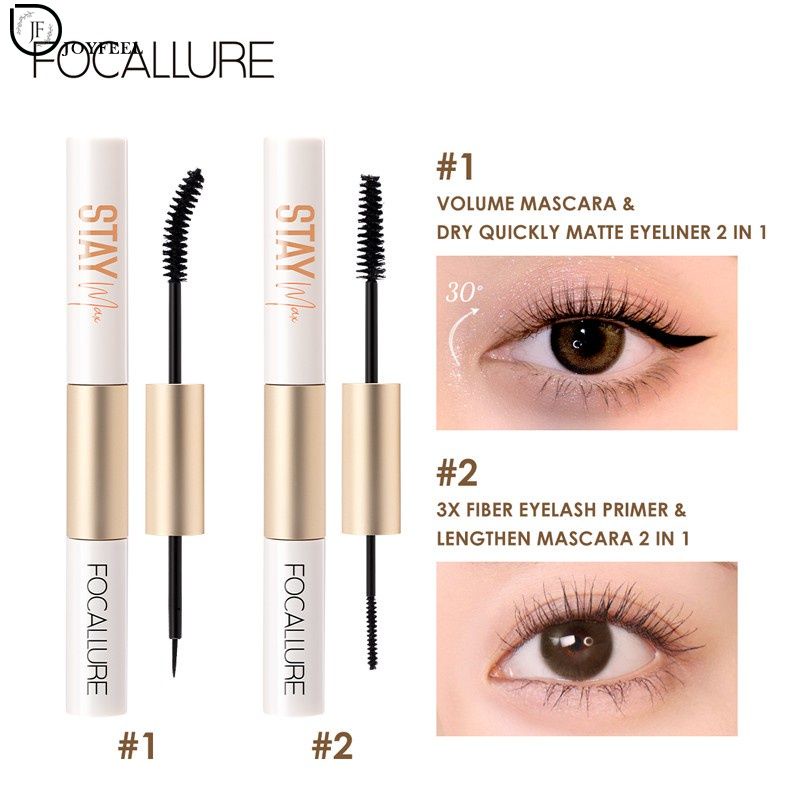 joyfeel mascara hai trong một chống nước không lem giúp uốn cong và kéo dài lông mi hiệu FOCALLURE
 | BigBuy360 - bigbuy360.vn