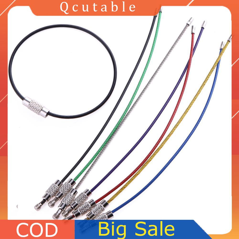 Set 7 vòng khoá bằng inox an toàn đa năng EDC