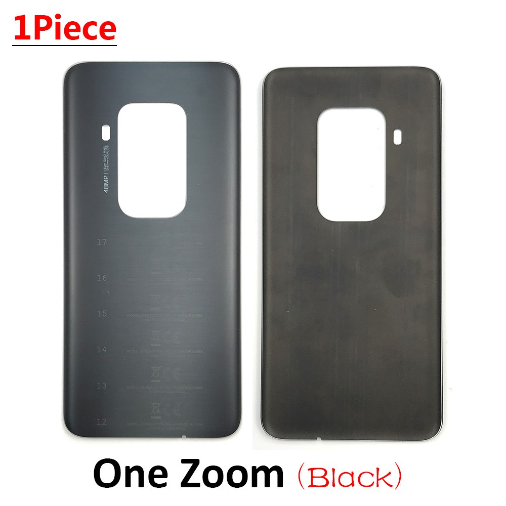 New For Moto One Zoom Battery Back Cover Glass Rear Door Replacement Housing With Side Key For Moto Z2 Play / Z2 Force