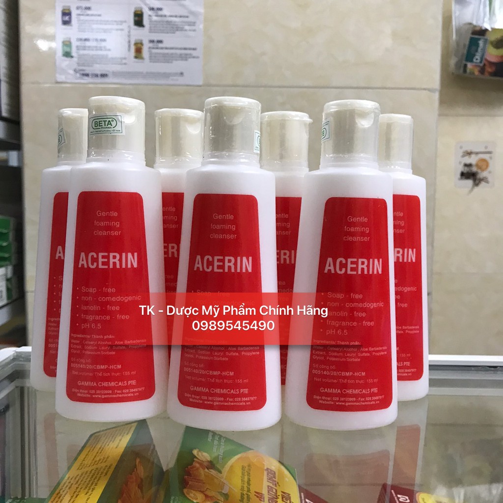(CHÍNH HÃNG) Sữa Rửa Mặt ACERIN Dịu Nhẹ - 155ml