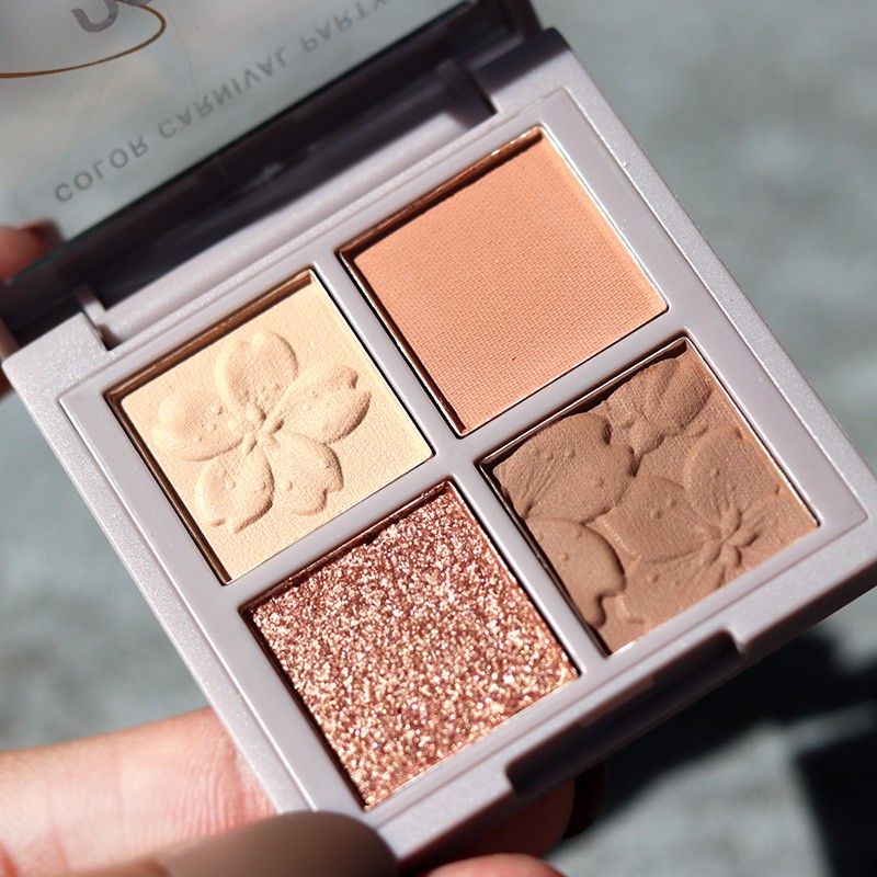 Bảng phấn mắt nhũ lì 4 ô Novo Sakura Sena Beauty | BigBuy360 - bigbuy360.vn