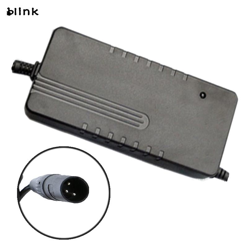 Bộ Sạc Pin 36/48V2A Màu Đen Cho Xe Máy/Xe Đạp Điện