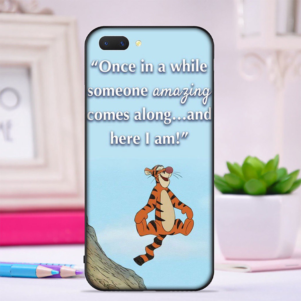 CU96 winnie the pooh Silicone Case Soft Cover OPPO A3s A5s A7 2018 A37 Neo 9 A39 A57 A59 F1s A77 F3 A83 A1 F5 A73 F7 F9 Pro A7X