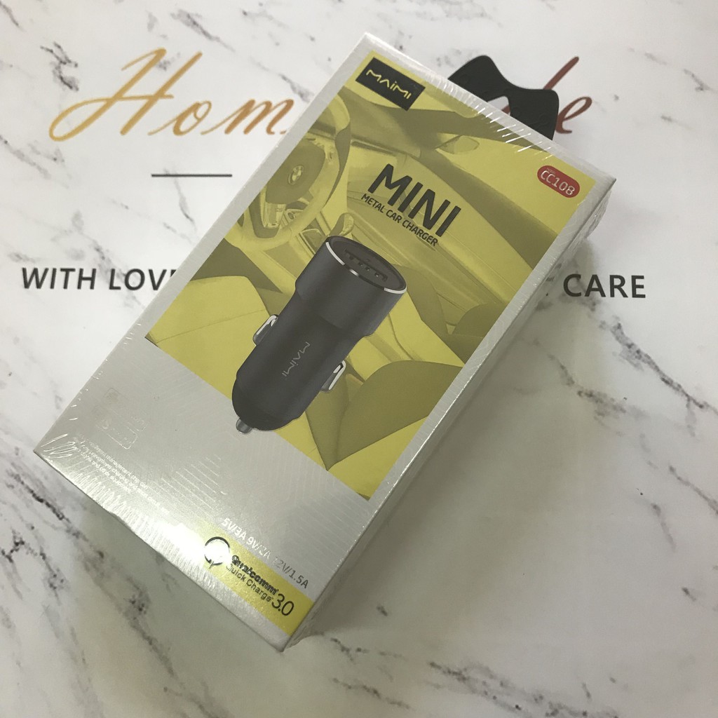 Tẩu sạc nhanh ô tô cổng đơn Maimi CC108 - phukienmaimi2