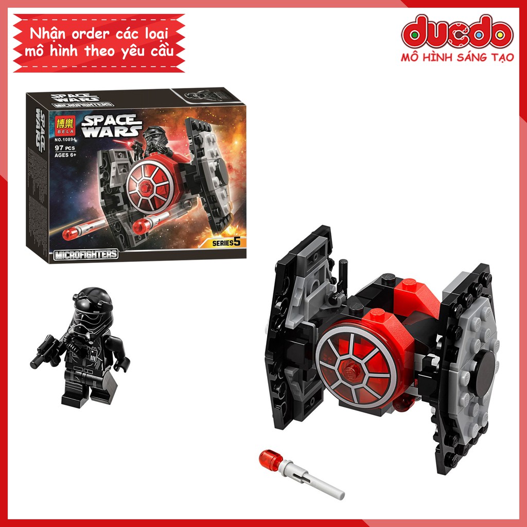 BELA 10894 Lắp ghép Siêu máy bay Titan - Đồ chơi Xếp hình Star Wars 75194 Mô hình LEPIN 05134