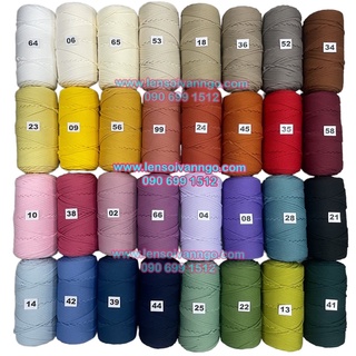 Sợi Chainy Cotton 3mm móc túi (cuộn 300gr)