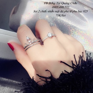 Nhẫn vương miện bạc s925