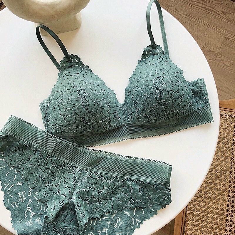 Bộ đồ lót B025🍁 f̴r̴e̴e̴s̴h̴i̴p̴ 🍁 bộ lót cao cấp  AG ren không gọng không mút c1876 | BigBuy360 - bigbuy360.vn