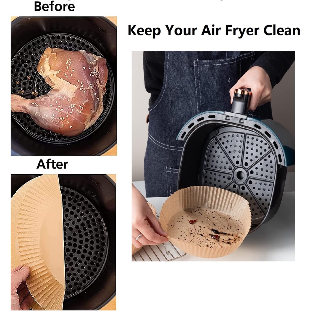 Set 100 Giấy Lót Nướng Bánh Hình Tròn Chống Dính Dầu Dùng Một Lần