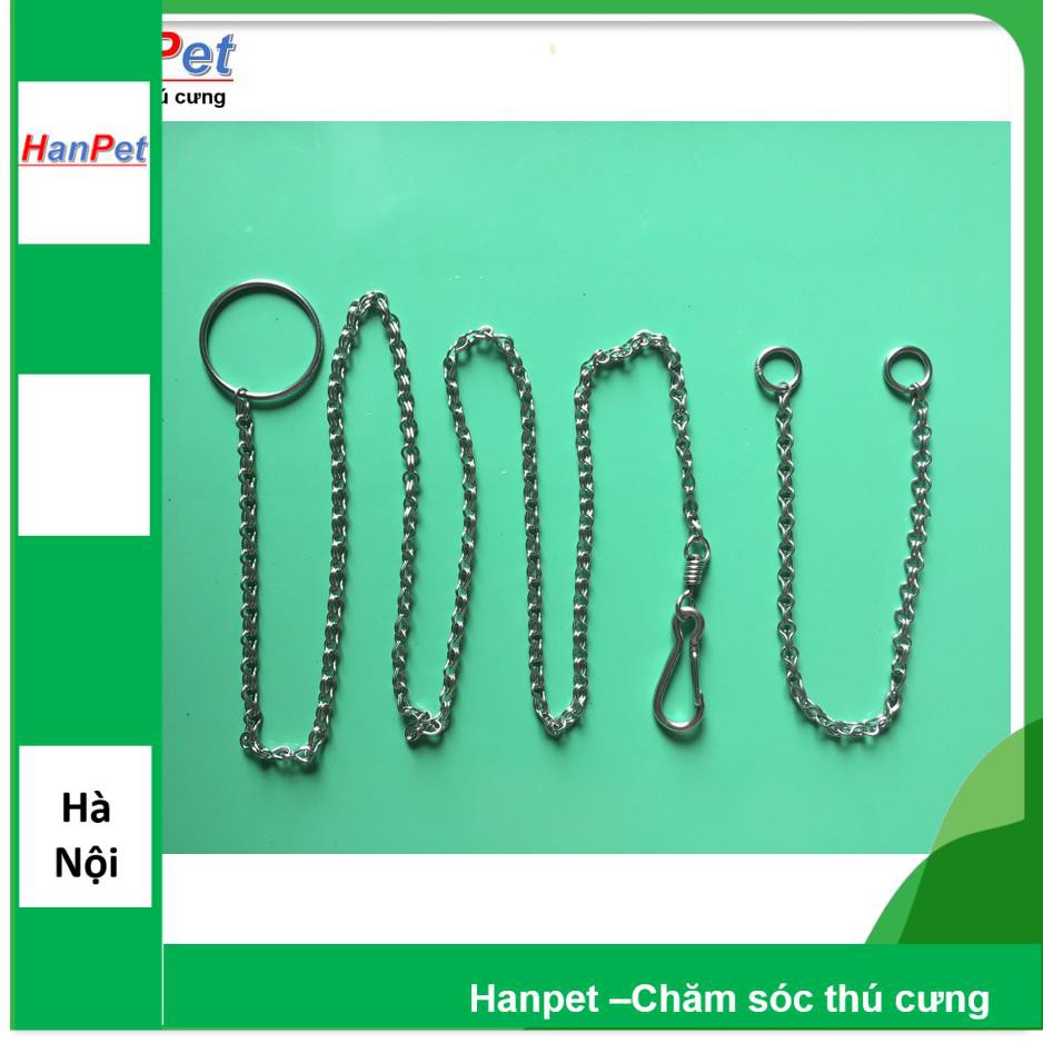 Xích Inox cho chó, mèo size 1 xích mèo cỡ nhỏ dài 1,4m (hanpet 325e) (dùng cho chó <5kg và mèo)