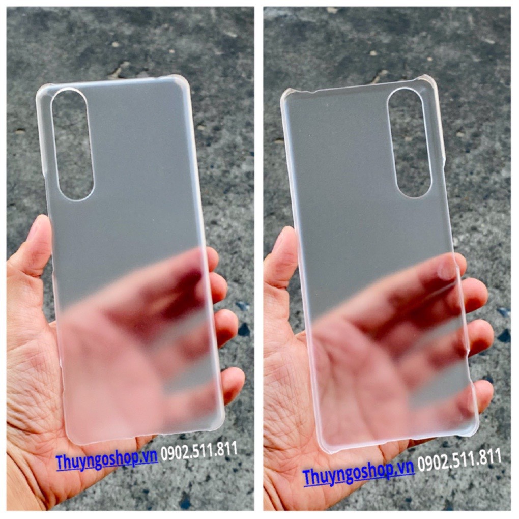Sony Xperia 1 - Xperia 1 Mark II - Ốp cứng siêu trong suốt / mờ chống vân tay